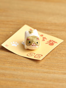 Mini Cute Cat Figurine Handmade Decorative Desktop Decoration Creative Lovely Style Longhu Hall Home Accessories