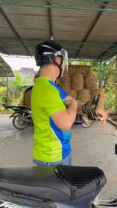 Mũ bảo hiểm nửa đầu Royal M389 màu đen nhám kính dài che nắng che bụi cao cấp