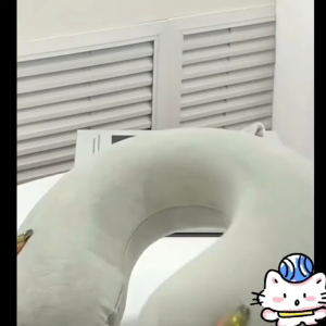 U-Shaped Neck Pillow for Travel & Naps - Ergonomic Cervical Support Pillow with Removable Cover Hypoallergenic Portable for Airplane Office Students - Mixed Colors Travel Neck Pillow Office Nap Pillow Striped Design Pillow Soft Polyurethane Foam