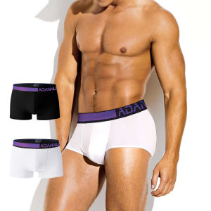 CMENIN (1 Pieces) ADANNU Thời Trang đồ Lót Nam Quần đùi Dài Thấp Thắt Lưng Trunks Nam Quần đùi Đồng Bằng Bán Nóng Rắn AD7279