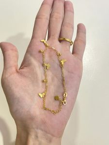 Butterfly Bracelet Womens 18K Gold Vintage Style Elegant And Delicate Wrist Jewelry Fashionable Accessory for Ladies