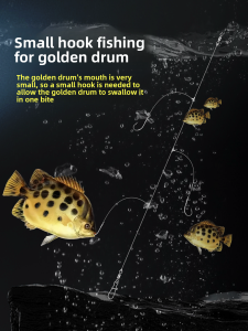 Carbon Line Fish Hook Sea Fishing Boat Fishing Small Seabass Golden Drum Hook Carbo Line Fishing Gear Outdoor Camping Travel Supplies