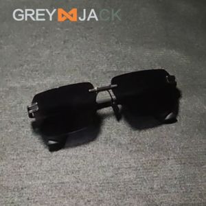 Grey Jack Kacamata Hitam Sunglasses Anti UV Sun Protection Bahan Metal Model Kotak Style Keren Pria Wanita 722