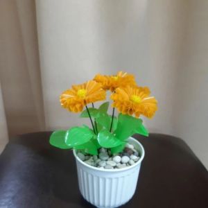 Bunga Gerbela Plastik Sedotan Murah Cantik / Tanaman Hias / Bunga Palsu