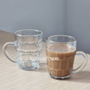 G238 [6 PCS] GELAS KACA GELAS MINUM GELAS GAGANG GELAS WARTEG GELAS KOPI GELAS SOUVENIR GELAS MM7-11