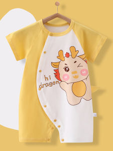 Baby Short Sleeve Rompers Summer Newborn Outing Thin Baby Clothes Super Cute Cute Rompers Rompers Pajamas
