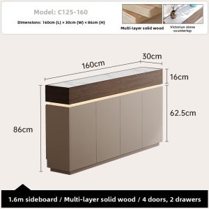 Modern Minimalist Light Luxury Small Households Sideboard 30cm
