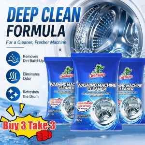 【Buy 3 Take 3】6pcs Washing Machine Cleaner (125g ) Antibacterial Washing Machine Drum Cleaner Powder Descaler Antibacterial and Deep Cleaning Detergent For Tubs and Agitators Strong Detergent Remover Disinfectant Washing Machine Cleaner