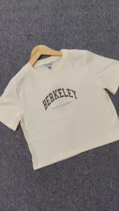 Kaos pendek Wanita Katun Remix RIOC373P05 Krem Original