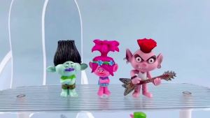 Bandai | Lovely 18PCS Trolls Branch Critter Skitter Figure Cool Cute Kawaii Anime Figure Toy Doll Model Decoration Birthday Gifts