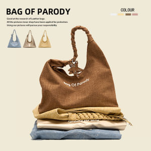 Casual Large Capacity Womens Shoulder Tote Bag Underarm Bag Summer New Style Bag of Parody Soft Polyester Lining Magnetic Buckle