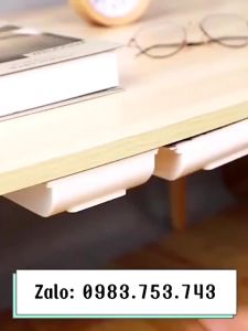 Hộc Ngăn Bàn Min Để Đồ Ngăn Kéo Dán Dưới Bàn Để Văn Phòng Phẩm Lưu Trữ Đồ Tiện Ích