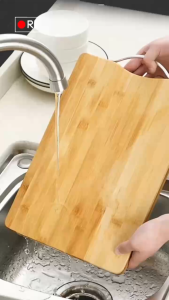 Natural Bamboo Cutting BoardRectangular wooden chopping board for kitchenHome and hotel use