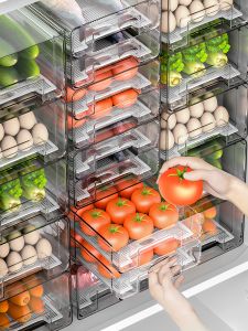 Hộp Đựng Đồ Nhà Bếp Kiểu Kéo Hộp Đựng Đồ Lạnh Hộp Đựng Đồ Tươi Hộp Đựng Trái Cây Và Rau Hộp Đựng Đồ Ăn Hộp Đựng Đồ Đựng Trứng