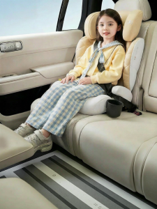 bebelock | Portable Foldable Ventilated Car Booster Seat for Ages 3-12