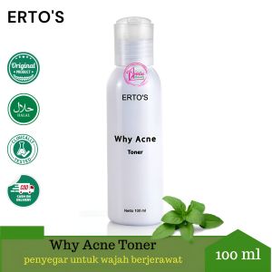 Ertos Why Acne Facial Toner netto 100 ml Ertos Original BPOM - Penyegar / pembersih wajah berjerawat