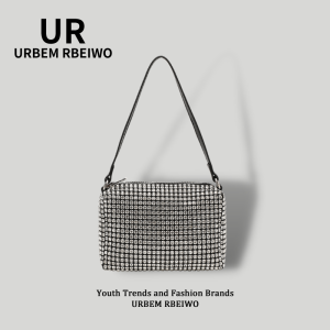 Ur Mùa Hè Nữ Túi Xách Kim Cương Pha Lê Áo Túi Đeo Vai Vuông Nhỏ Túi Đeo Ngang Túi Sát Nách