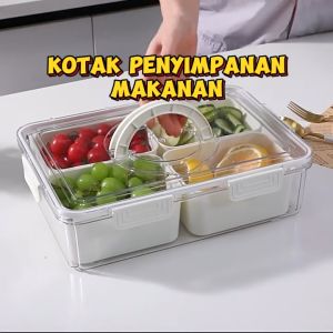 Kotak Penyimpanan Makanan Dengan Pegangan Dan Kotak Penyimpanan Makanan Tutup Buah Dan Sayuran