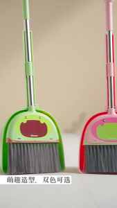 Simulated Cleaning Toys Mini Brooms Dustpans Set Kids Pretend Play Set Mainan Budak Perempuan
