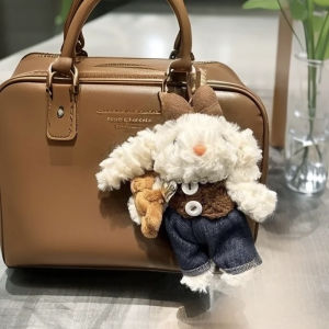 Original Ear Drop Rabbit Doll Car Interior Decorative Accessories Plush Backpack Hanging Ornaments Cute Cowboy Style Toys