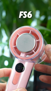 JAMAY พัดลมพกพา Portable Fan พัดลมประคบเย็น มีหน้าจอ ปรับได้ 199 ระดับ ลมแรง เสียงเงียบ 6000mAh พร้อมเคสกันกระแทก FS6