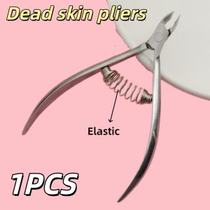 1Pcs Stainless Steel Cuticle Nipper with Spring – Professional Cuticle Trimmer for Hangnail Removal Dead Skin Cutter Nail Care