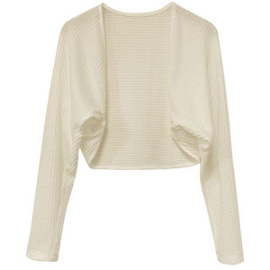 Loose Thin Batwing Sleeve Knitted Sweater Shawl Womens Spring Autumn Outerwear Open Cardigan Retro Style Polyester Fiber