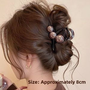 NING ZHOU | Hair Grab Clip for Thin Hair Women Medium Size Shark Clip with High-end Feel