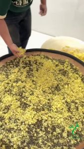 ชาอูหลงหอมหมื่นลี้ ออแกนิค Organic Sweet Osmanthus Oolong Tea Emerald Thai Tea brand ชาหมื่นลี้ ชาหอมหมื่นลี้ - ตรา ชาไทยมรกต ใบชาโชคจำเริญ -ขนาด 200กรัม-