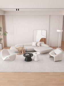 YIZUO | Cream Style Irregular Sofa