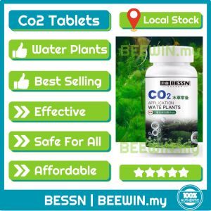 [Local Stock] Authentic BESSN Co2 Tablet for Aquarium Fish Tank 60S Carbon Dioxide Pills Karbon Dioksida Ikan Udang 二氧化碳缓释片水族泡腾片