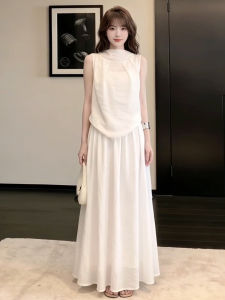 LIRENQING | French Elegance Sleeveless Dress 2026