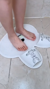 Silicone Foot SPA Massage Mat 🧖 Tikar Urut Kaki SPA - Anti-Slip Bath Mat dengan Tiub Silikon