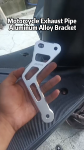 Motorcycle CNC Exhaust Bracket Heavy Duty 8mm Muffler Support For Mio Sporty Racing Pipe Stock Pipe