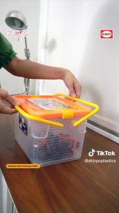 ( BISA COD ) PROMO SHINPO SIP-121 TROPHY CB 6 LITER KONTAINER PENYIMPANAN JINJING MULTIFUNGSI / KOTAK PENYIMPANAN SERBAGUNA 6 LITER / KOTAK DONAT KONTAINTER BOX PENGUNCI SEAL DAN VACUUM PARSEL