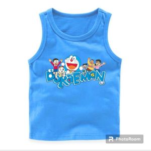 Singlet anak dtf doraemon bahan kaos buat usia 2-10 tahun