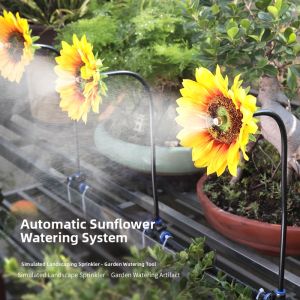 Automatic Watering Sunflower Shaped Spray Head Adjustable Directional Mist Irrigator
