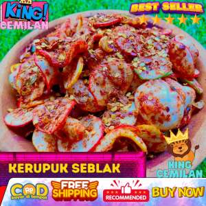 camilan seblak pedas 250 GR/ seblak kering pedas daun jeruk original/ kerupuk seblak pedas kerupuk pedas ori