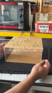 20cm x 20cm Acrylic Square Gift Box/ Acrylic kotak hantaran