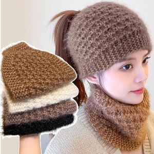 Autumn Winter Warm Wool Knitted Hairband Women Ear Protection Widened Headgear Wool Beanies Headband Hair Accessories Turban Bonnet