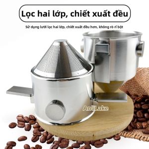 Bộ Lọc Cà Phê Gấp Inox 2 Lớp