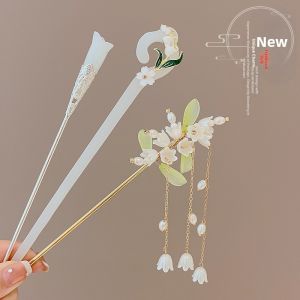 PINK EMPRESS | New Chinese Style Elegance Wooden Hairpin