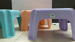 Bangku Belajar Membaca Anak / Bangku Meja Ngaji Kursi Pendek Segi Green Leaf ITALY 1201