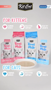 Sữa KITCAT GOAT MILK Giàu Canxi Ngon Mê Ly Cho Mèo