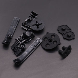 For Gameboy Advance GBA Replacement Plastic D Pads A B Power ON OFF Full Set Button & Conductive Rubber Keypads