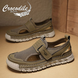 Crocodile | Mens New Summer Slip-Resistant Leather Sandal