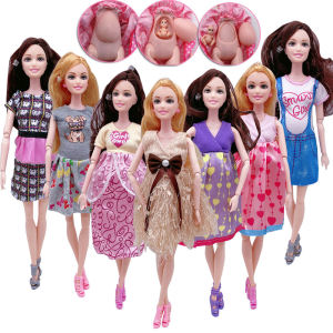 Princess Doll Baby Simulation Doll Jointed Body 11.5 Inch Dress up Toy for Girls Plastic Material Suitable for Ages under 14