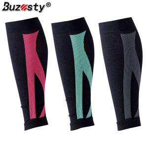 Buzesty 1 Pair 20-30 mmHg Calf Support Compression Sleeves for Men Women - Footless Compression Socks Support for Varicose Vein Nursing Pregnancy Running ( 360N Knitting Technology From Germany )