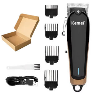 Kemei | KM-1756 Tông Đơ Cắt Tóc Chuyên Nghiệp Tông Đơ Cắt Tóc Điện Không Dây Sạc Điện Nam Máy Cắt Phai Màu Công Suất Mạnh 3-4 Đầu Phun