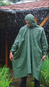 Jas Hujan PONCO LENGAN KHN/Jas Hujan Ponco Jumbo/Jas Hujan Ponco Tebal Elastis/Jas Hujan Pria Wanita